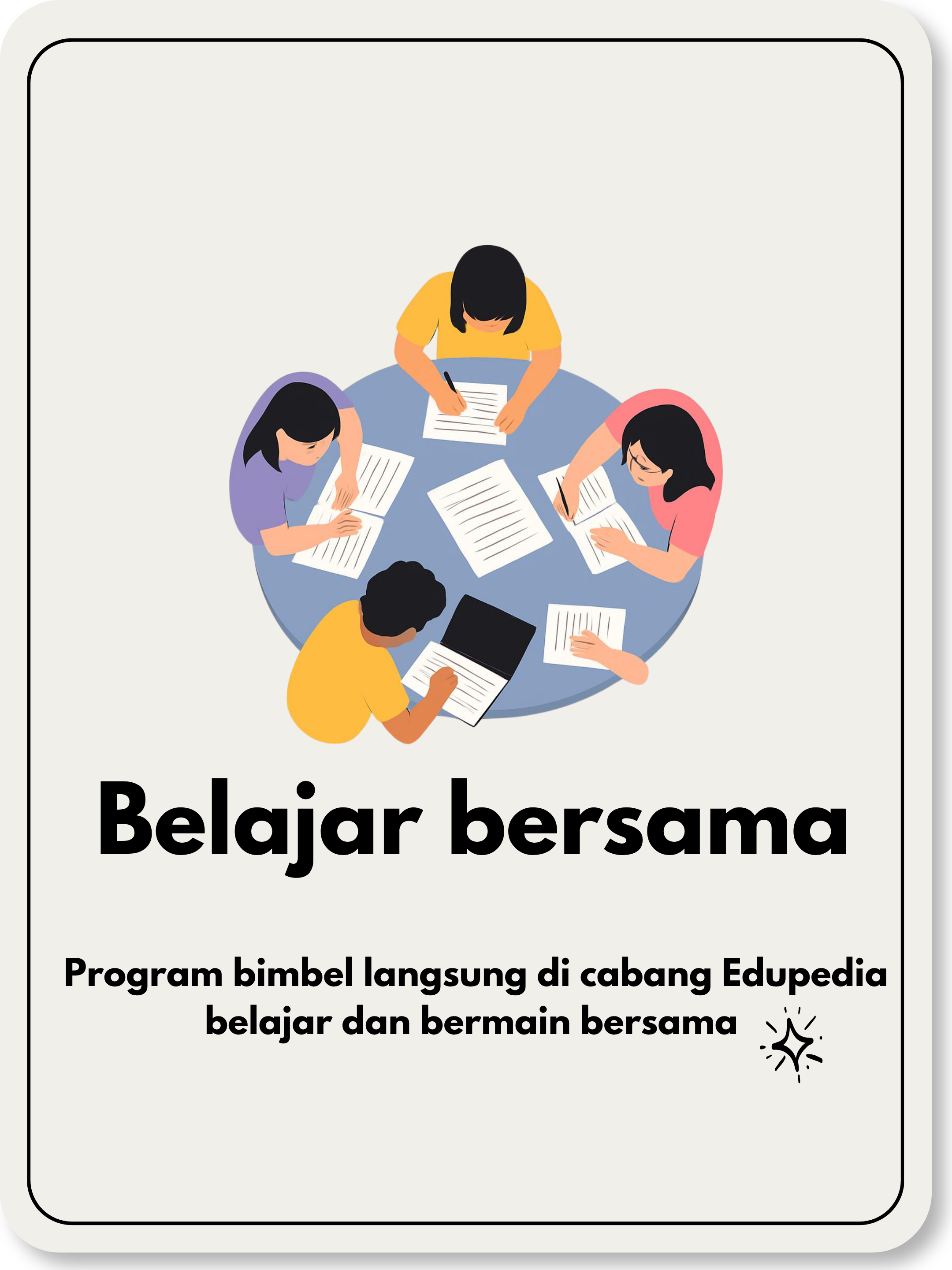 Belajar bersama di kelas Edupedia